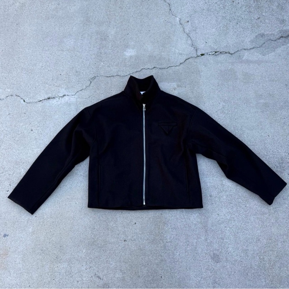 Bottega Veneta Black Zipup Jacket